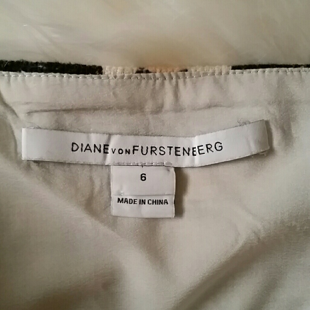 12. Diane Von Furstenberg Racing Tweed Nelly Miniskirt - Picture 11 of 13